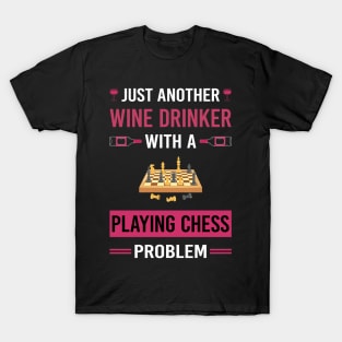 Wine Drinker Playing Chess T-Shirt